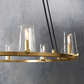 Pauillac Clear Glass Round Chandelier 36" 48" 60"-Meet Lighting