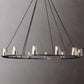 Pauillac Clear Glass Round Chandelier 36" 48" 60"-Meet Lighting