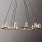 Pauillac Clear Glass Round Chandelier 36" 48" 60"-Meet Lighting