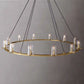 Pauillac Clear Glass Round Chandelier 36" 48" 60"-Meet Lighting