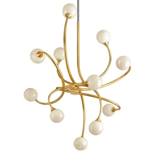 Pearl Pendant Chandelier 12 Lights-MEET LIGHTING