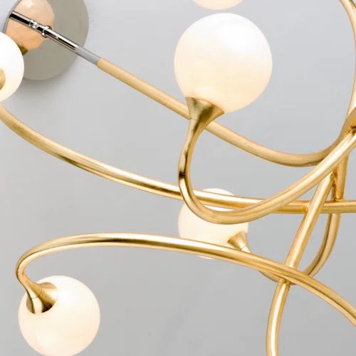 Pearl Pendant Chandelier 6 Lights-MEET LIGHTING