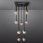 Pearl Rectangle Chandelier 36"-Meet Lighting