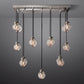 Pearl Rectangle Chandelier 36"-Meet Lighting