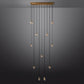 Pearl Rectangle Chandelier 54"-Meet Lighting