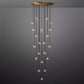 Pearl Round Chandelier-Meet Lighting