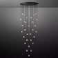 Pearl Round Chandelier-Meet Lighting