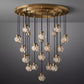 Pearl Round Chandelier-Meet Lighting