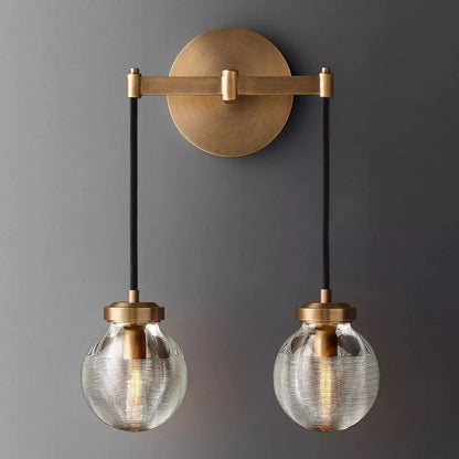 Pearl Spherical Modern Double Wall Sconce-Meet Lighting