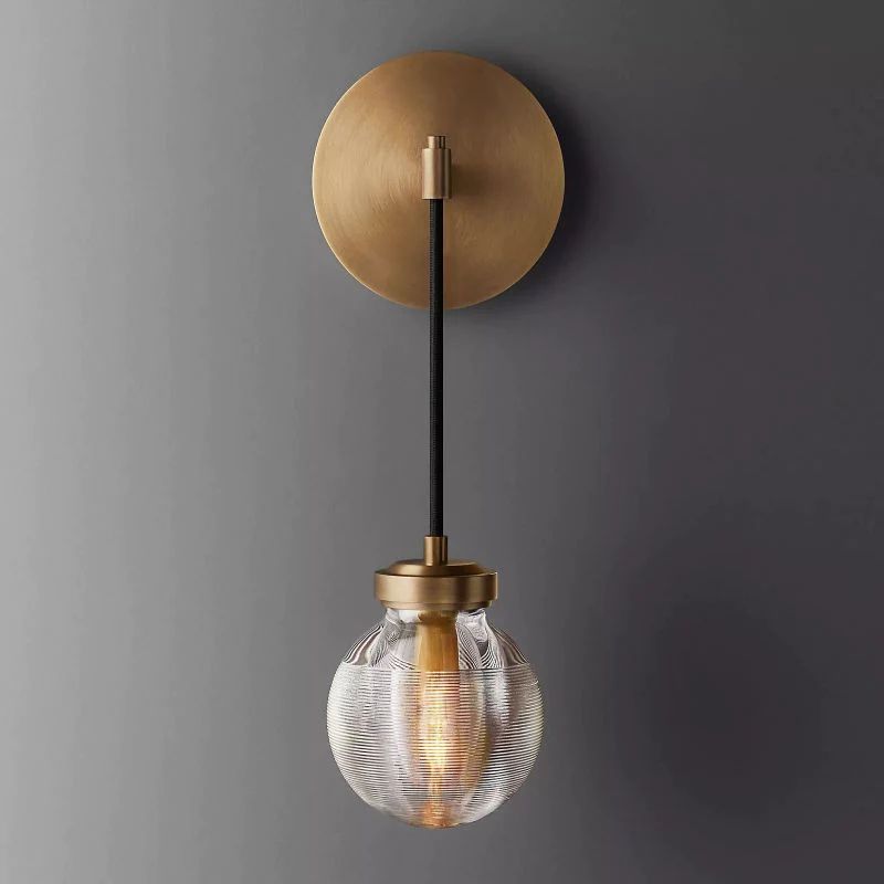 Pearl Spherical Modern Wall Sconce (Cord)-Meet Lighting