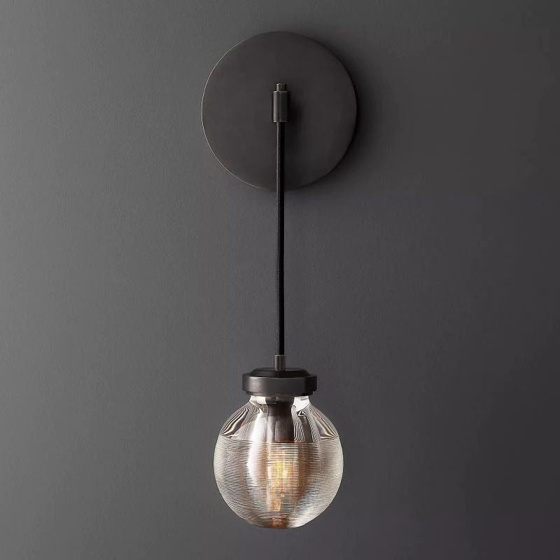 Pearl Spherical Modern Wall Sconce (Cord)-Meet Lighting