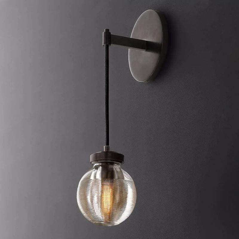 Pearl Spherical Modern Wall Sconce (Cord)-Meet Lighting