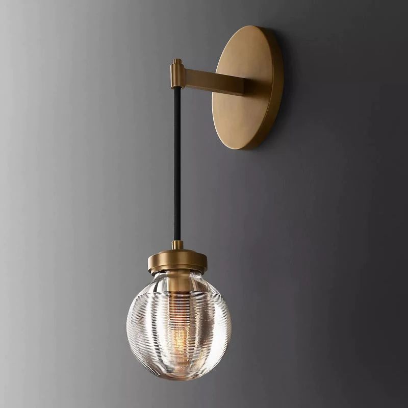 Pearl Spherical Modern Wall Sconce (Cord)-Meet Lighting