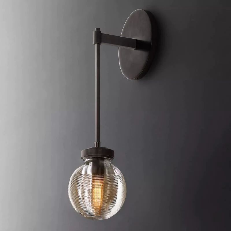 Pearl Spherical Modern Wall Sconce (Rod)-Meet Lighting