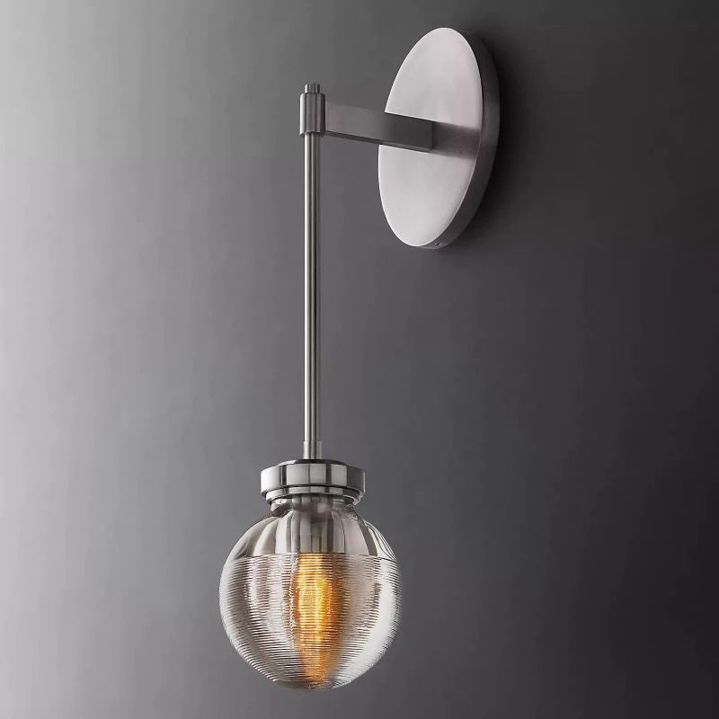 Pearl Spherical Modern Wall Sconce (Rod)-Meet Lighting