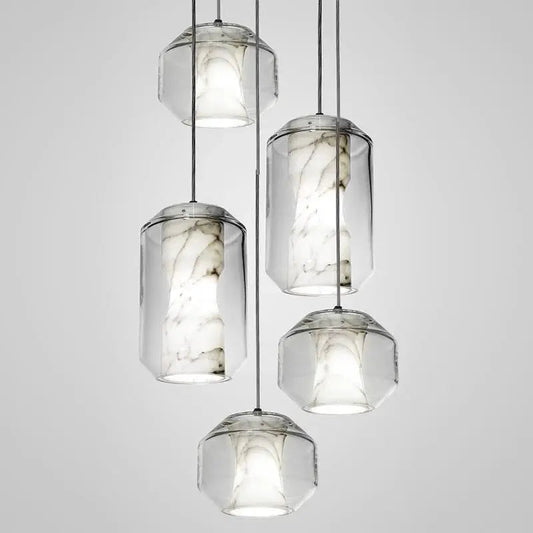 Alabaster Glass Pendant Lights Dining Room    Pendant [product_tags] Fabtiko