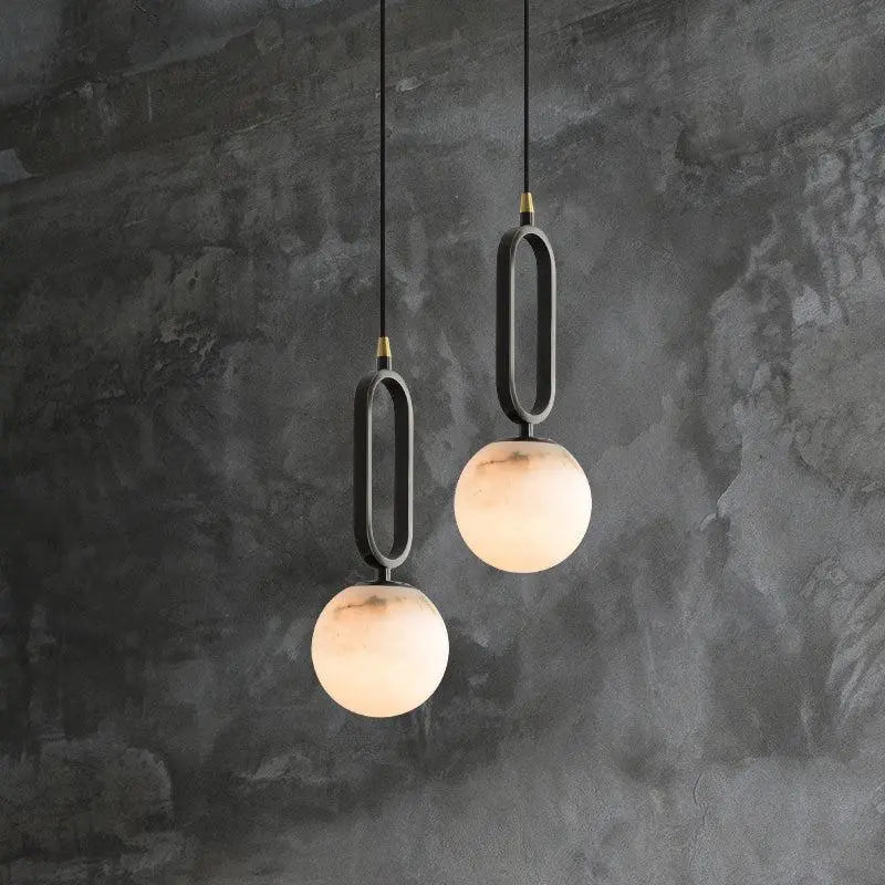 Alabaster Oval Ring Pendant Light    Pendant [product_tags] Fabtiko