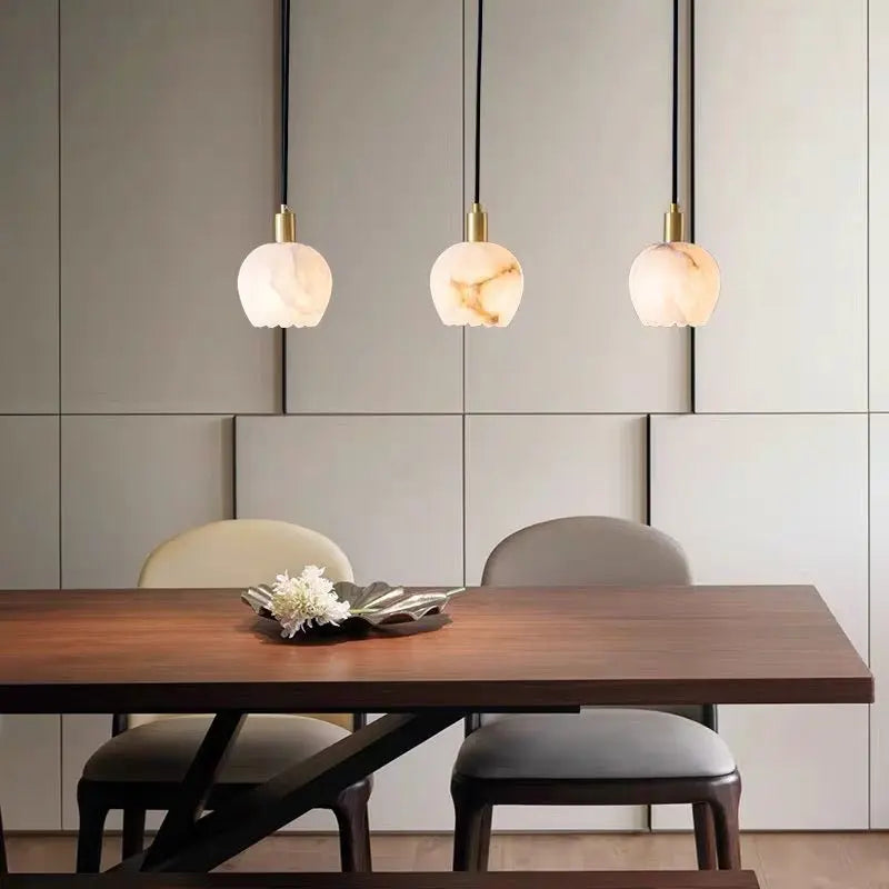 Real Alabaster Modern Pendant Lighting    Pendant [product_tags] Fabtiko