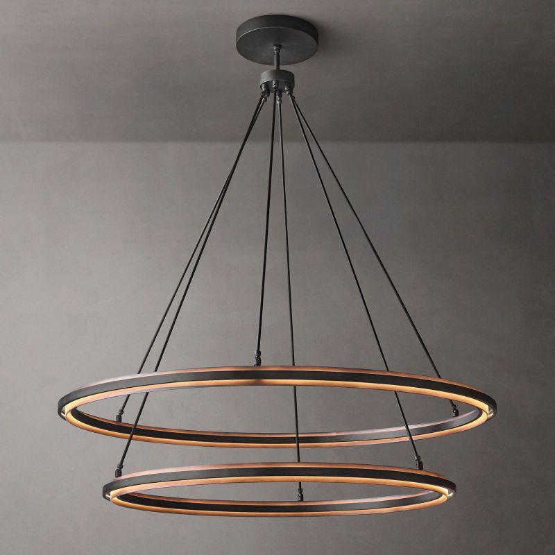 Perez Two-Tier Round Chandelier 60"