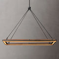 Perez Black Rectangular Chandelier 48"-MEET LIGHTING