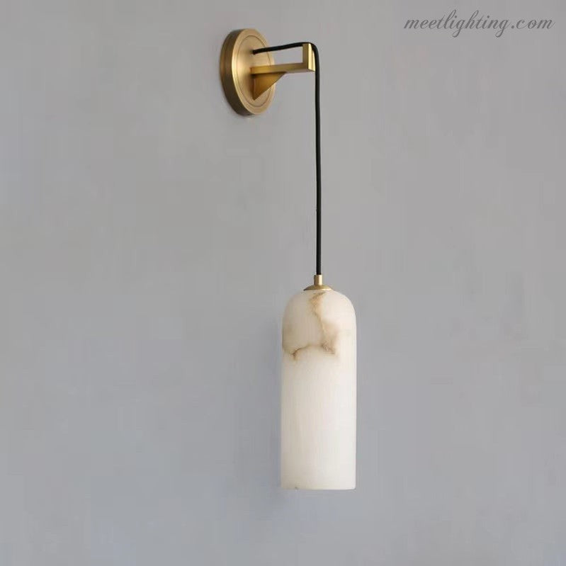 Petra Modern Alabaster Wall Sconce-Meet Lighting