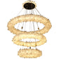 Primary Crystal Cluster Halo Modern Chandelier