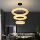 Primary Crystal Cluster Halo Modern Chandelier