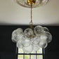 Talia Glass Globe Chandelier 24", Modern Kitchen Island Pendant Lamp