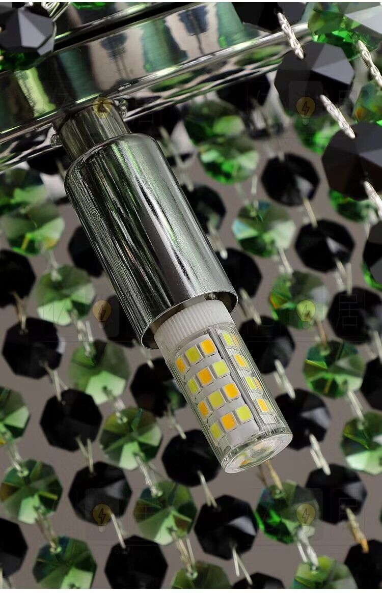 Italian Modern Light Luxury Round Crystal Chandelier Decorative Light Fixture for Living Room/Dining Room-MEET LIGHTING