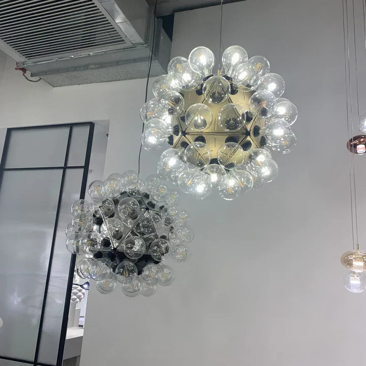 Italian Designer Creative Glass Ball Chandelier Scandinavian Dandelion Hallway/Entryway/Staircase Light Fixture-MEET LIGHTING