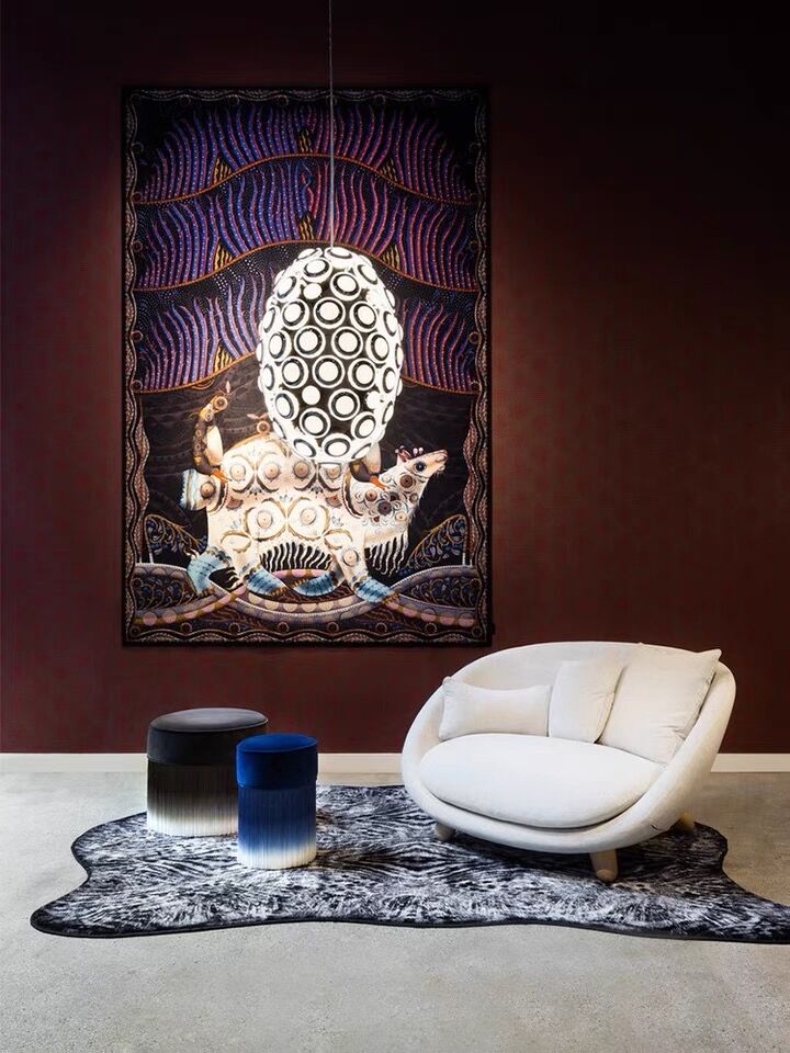 Modern Art Egg-shaped Chandelier Iconic Eyes LED Pendant Light For Dining Room/Living Room-MEET LIGHTING