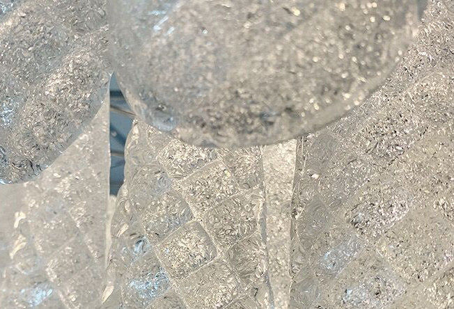 Light Luxury Multi-layered Teardrop Waterfall Chandelier for Living Room/Bedroom-MEET LIGHTING