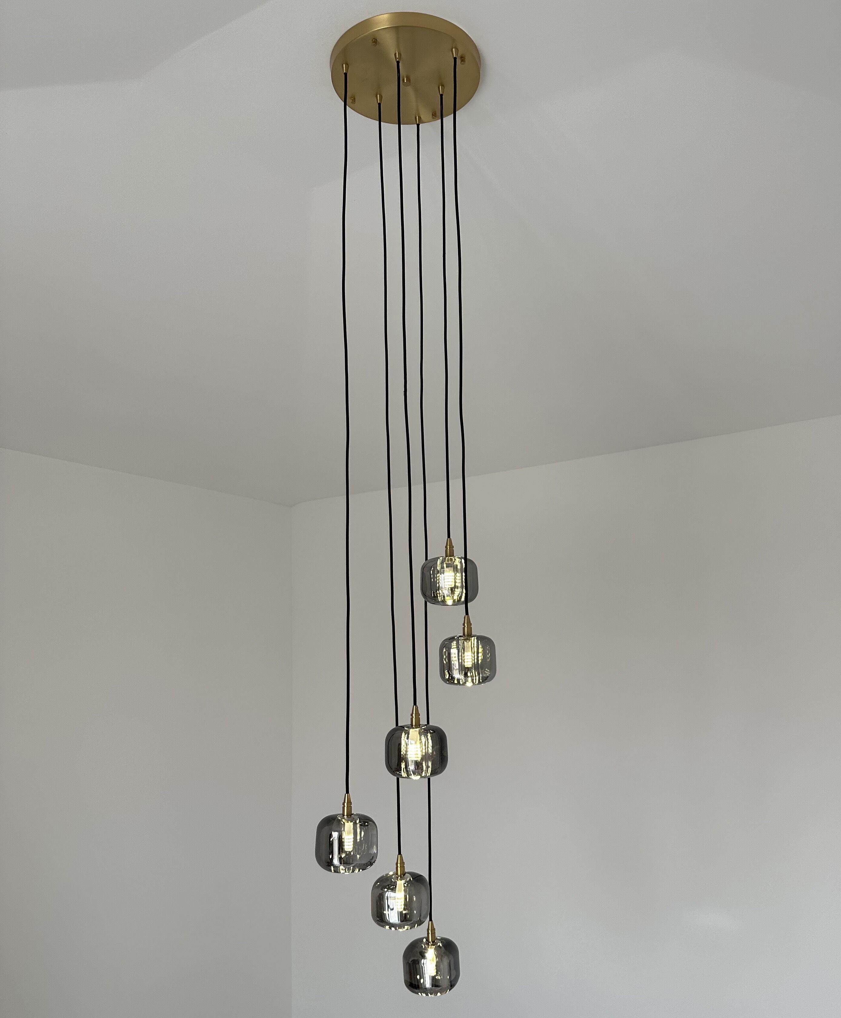 Post-modern Extra-long Pendant Light Fixtures for Staircase/High-ceiling Space/Foyer