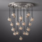 Pearl Round Chandelier 38"