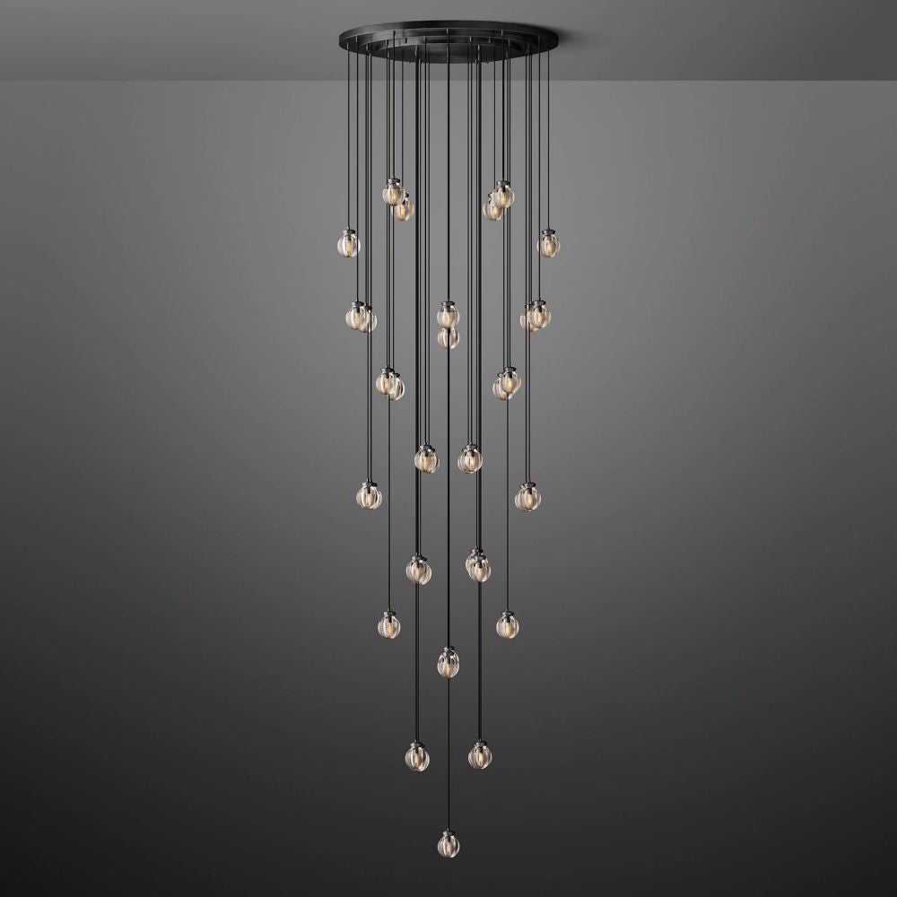 Pearl Round Chandelier 48"