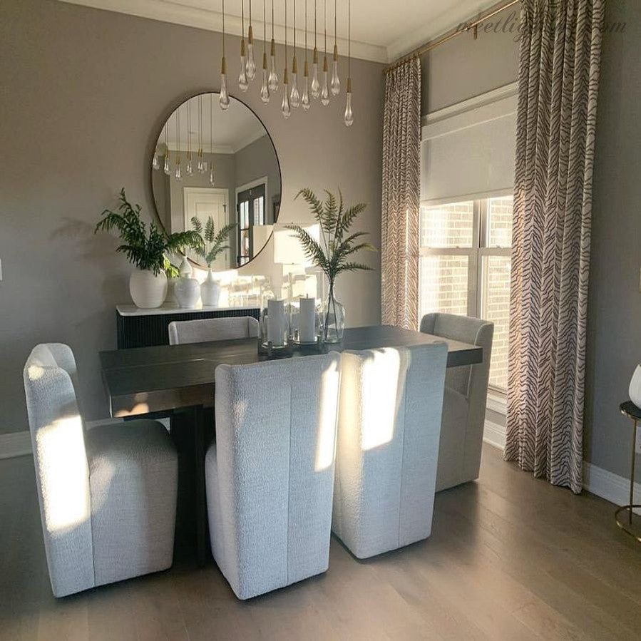 Rain Linear Solitaire Crystal Chandelier-MEET LIGHTING