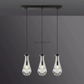 Raindrop Modern Linear 3-light Chandelier-Meet Lighting