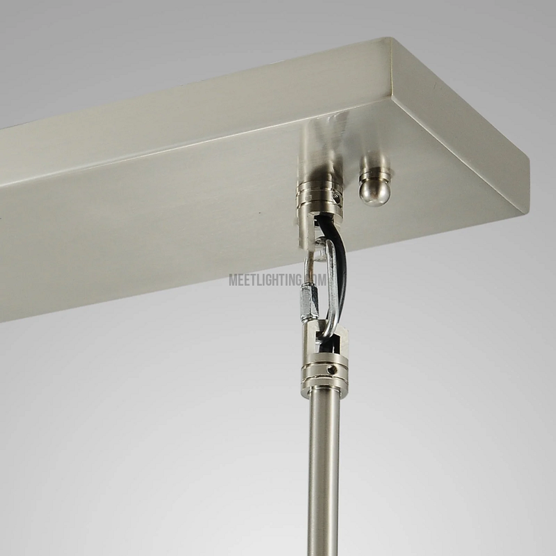 Raindrop Modern Linear 3-light Chandelier-Meet Lighting