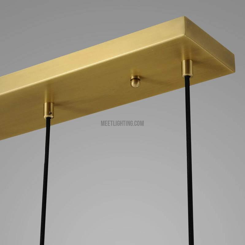 Raindrop Modern Linear 5-light Chandelier Over Dining Table-Meet Lighting