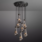 Raindrop Modern Round 18'' 7-Light Chandelier For Living Room-Meet Lighting