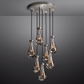 Raindrop Modern Round 18'' 7-Light Chandelier For Living Room-Meet Lighting