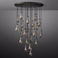 Raindrop Modern Round 47'' 21-Light Chandelier For Living Room-Meet Lighting