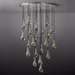 Raindrop Modern Round 47'' 21-Light Chandelier For Living Room-Meet Lighting