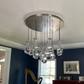 Raindrop Modern Round 47'' 21-Light Chandelier For Living Room-Meet Lighting