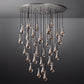 Raindrop Modern Round 60'' 31-Light Chandelier For Living Room, Staircase Chandelier-Meet Lighting