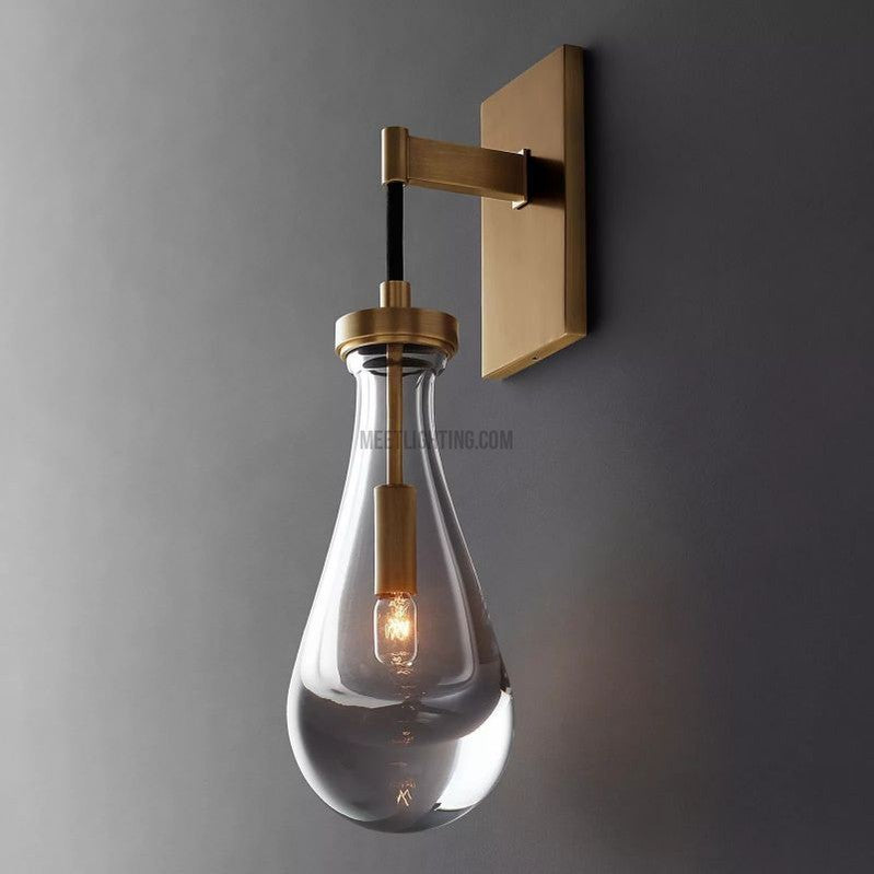 Raindrop Modern Solid Wall Sconce(Cord)-Meet Lighting