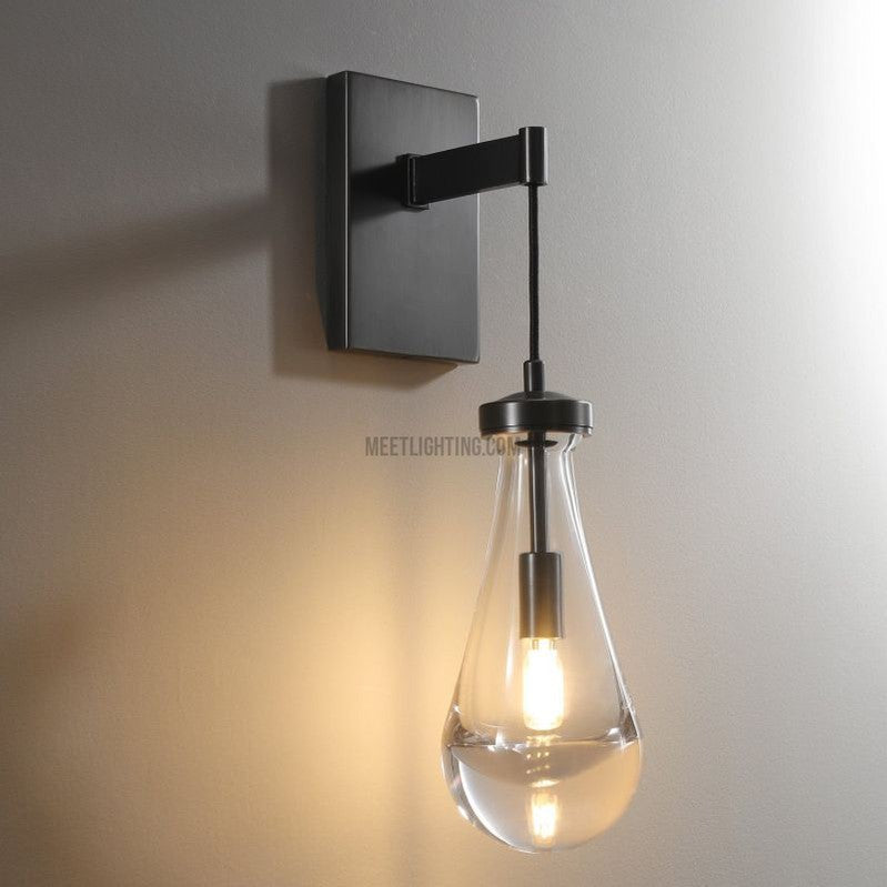 Raindrop Modern Solid Wall Sconce(Cord)-Meet Lighting