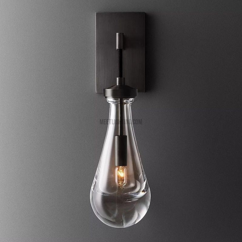 Raindrop Modern Solid Wall Sconce(Cord)-Meet Lighting