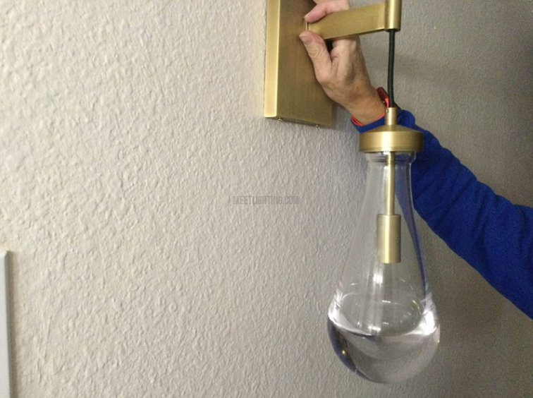 Raindrop Modern Solid Wall Sconce(Cord)-Meet Lighting