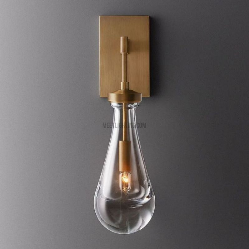 Raindrop Modern Solid Wall Sconce(Rod)-Meet Lighting